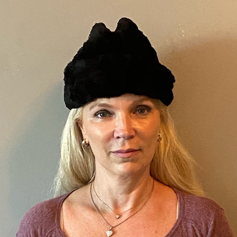 Vintage hat fur black men’s